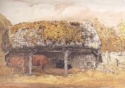 Samuel Palmer A Cow-Lodge with a Mossy Roof china oil painting reproduction